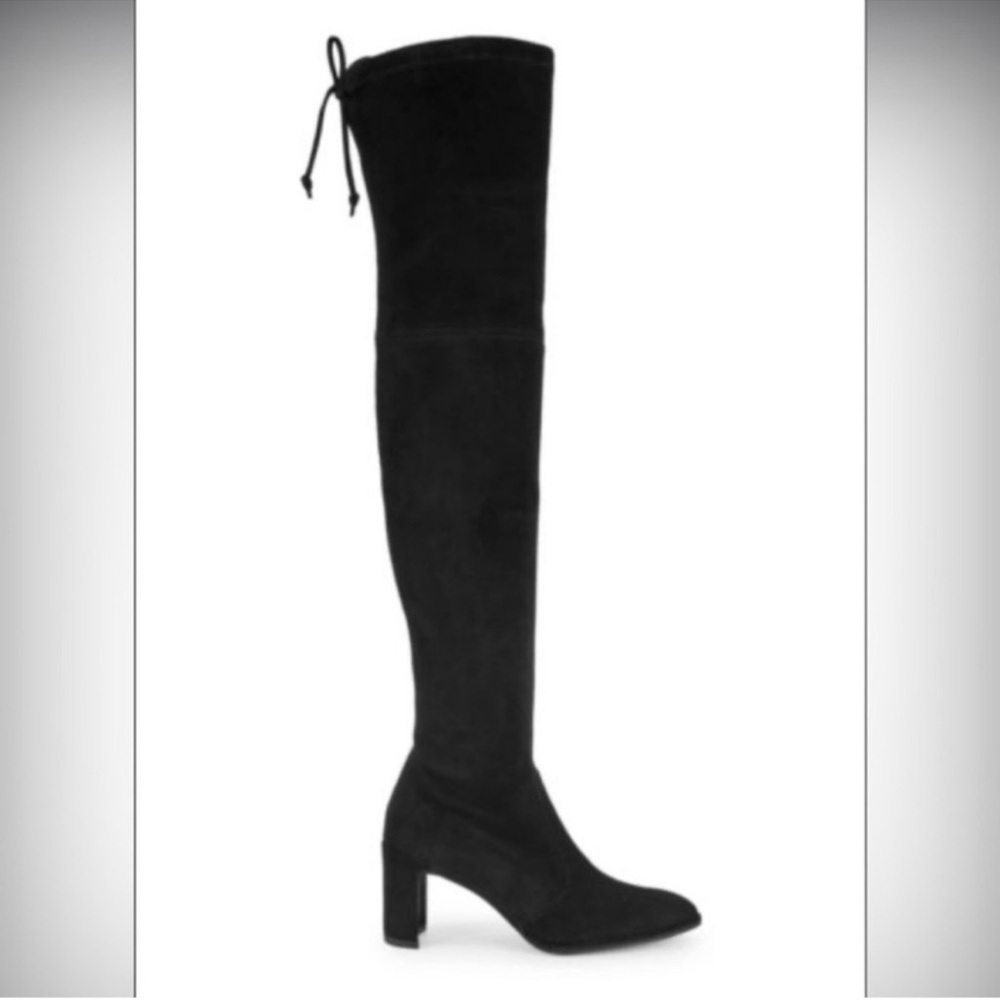 STUART WEITZMAN Landmark Over-the-Knee Suede Boots Size 7.5 - Picture 2 of 13